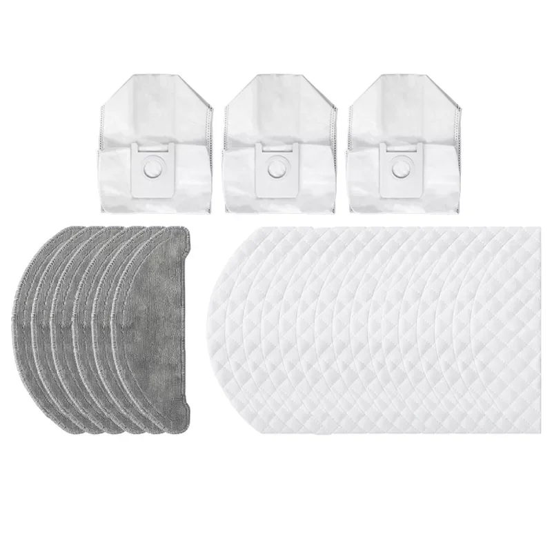 

Disposable Wipes Dust Bags Recyclable Mops Cloths Parts Accessories for ROIDMI EVE Plus Robot Cleaner Sweeper