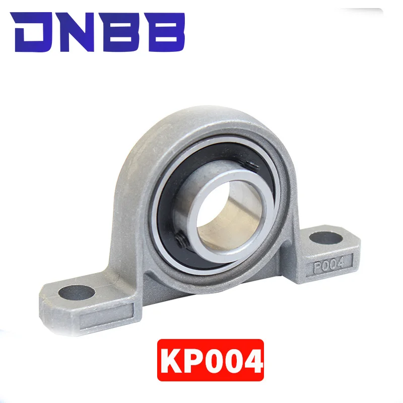Фото KP004 20 мм Горизонтальный Вертикальный подшипник KP04 подшипник с винтовым креплением шариковая подушка из цинкового сплава экономичный тип №4