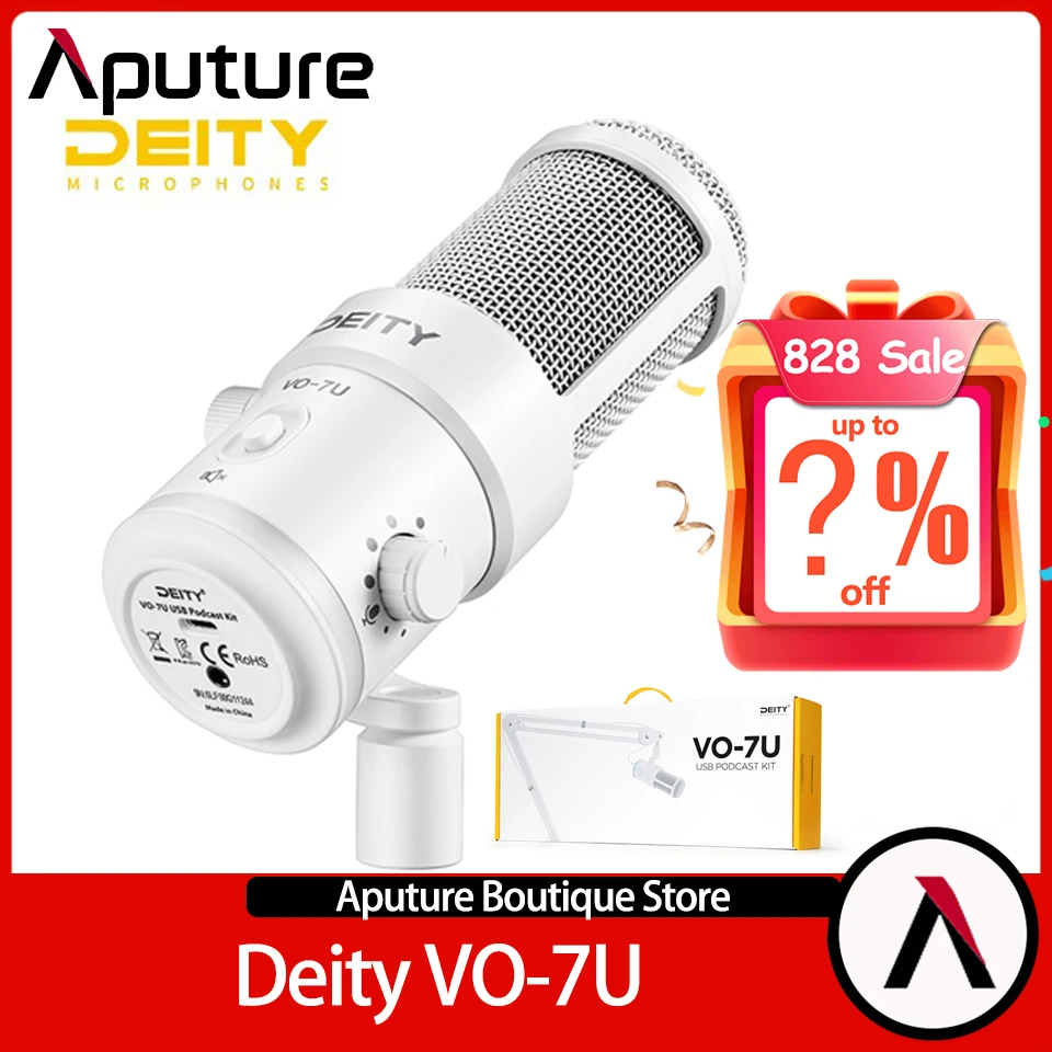 

Deity VO-7U Dynamic Microphone USB Digital Adjustable Cardioid Wired Mic for Pro Studio Youtube Living Streaming