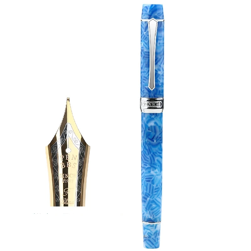 

Перьевая ручка Penbbs с прозрачным поршнем из смолы 355, демонстрация акрилового дизайна, каллиграфия, подарок для студентов, офисные принадлежности, канцелярские принадлежности