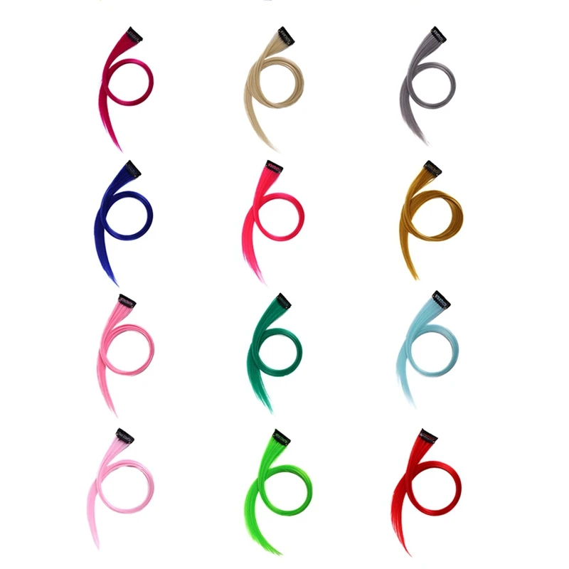10 шт. заколки для волос с радужной расцветкой