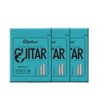 orphee colourfulsliver electric guitar strings hexagonal carbon steel light 009 042 rx15 crx17rx19 guitar string accessories