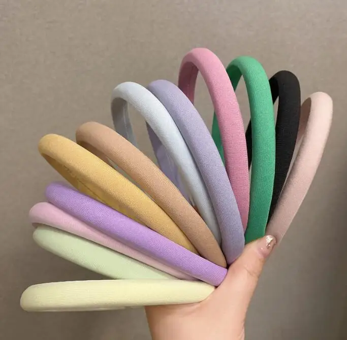 

Ins Korean fine candy color small fresh hairbands jelly color sweet girl chic hair accessories
