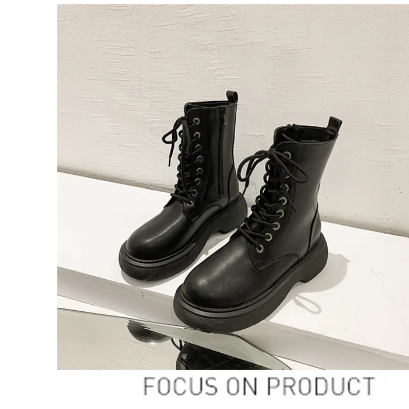 2021 Autumn and Winter New Fashion, Versatile, Comfortable, Thick-soled, Warm, Thick-heeled Single Boots, short Boots Women
