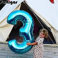 giant size 4042 inch bluepink big number foil balloons 0 9 birthday wedding engagement party decor globos kids ball suppli
