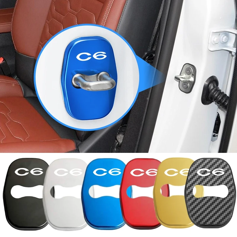 

4 шт., автомобильные наклейки для Citroen C6