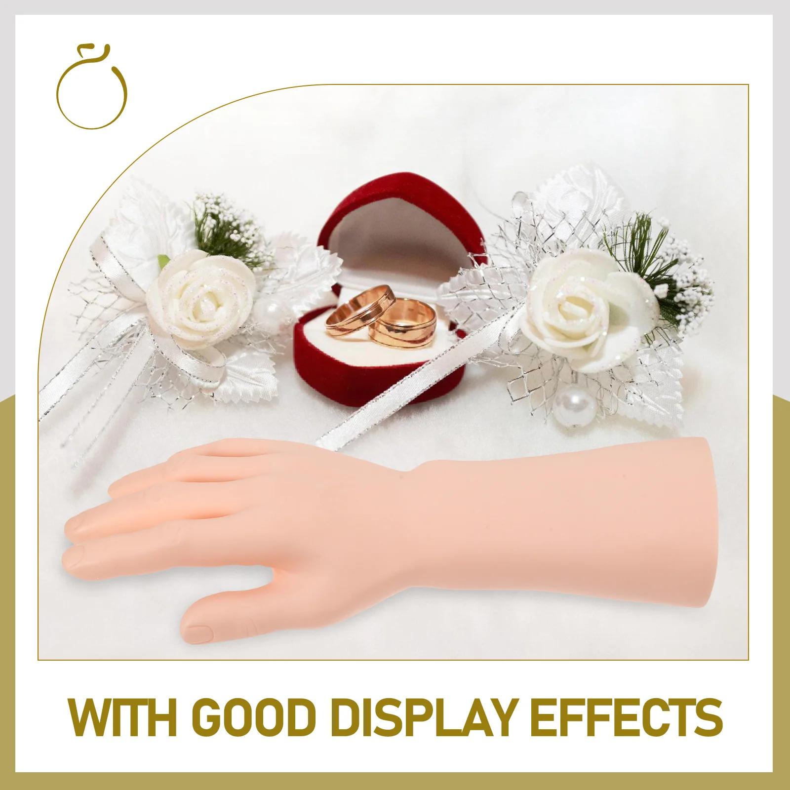 Ручная модель кольца держатель дисплея Мужская фотосессия для магазина