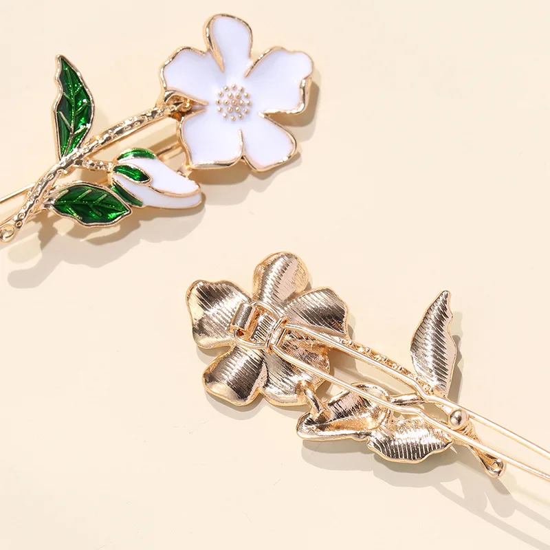 2 шт. заколка для волос в виде цветов гардении