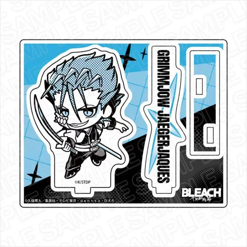 Фото Аниме BLEACH: Тысячелетняя кровавая война ‌   Акриловая подставка 10 см с фигурками Джуширо Укитаке и Йхвача, настольное украшение, брелок, декоративные фигурки №3