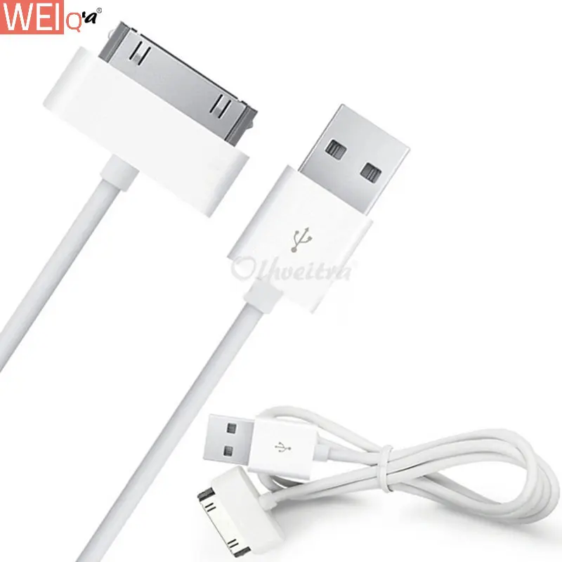 

30 Pin USB Cable For Apple iPhone 4 S 4s 3G 3GS iPad 1 2 3 iPod Nano Touch Phone Charging Cord Data Cable Wire Charger Adapter
