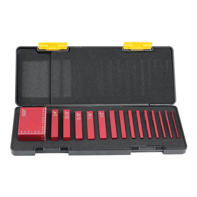 

15Pcs Setup Blocks Height Gauge Set, R And Table Saw Accessories Woodworking Set Up, Include Laser-Engraved Size Marking