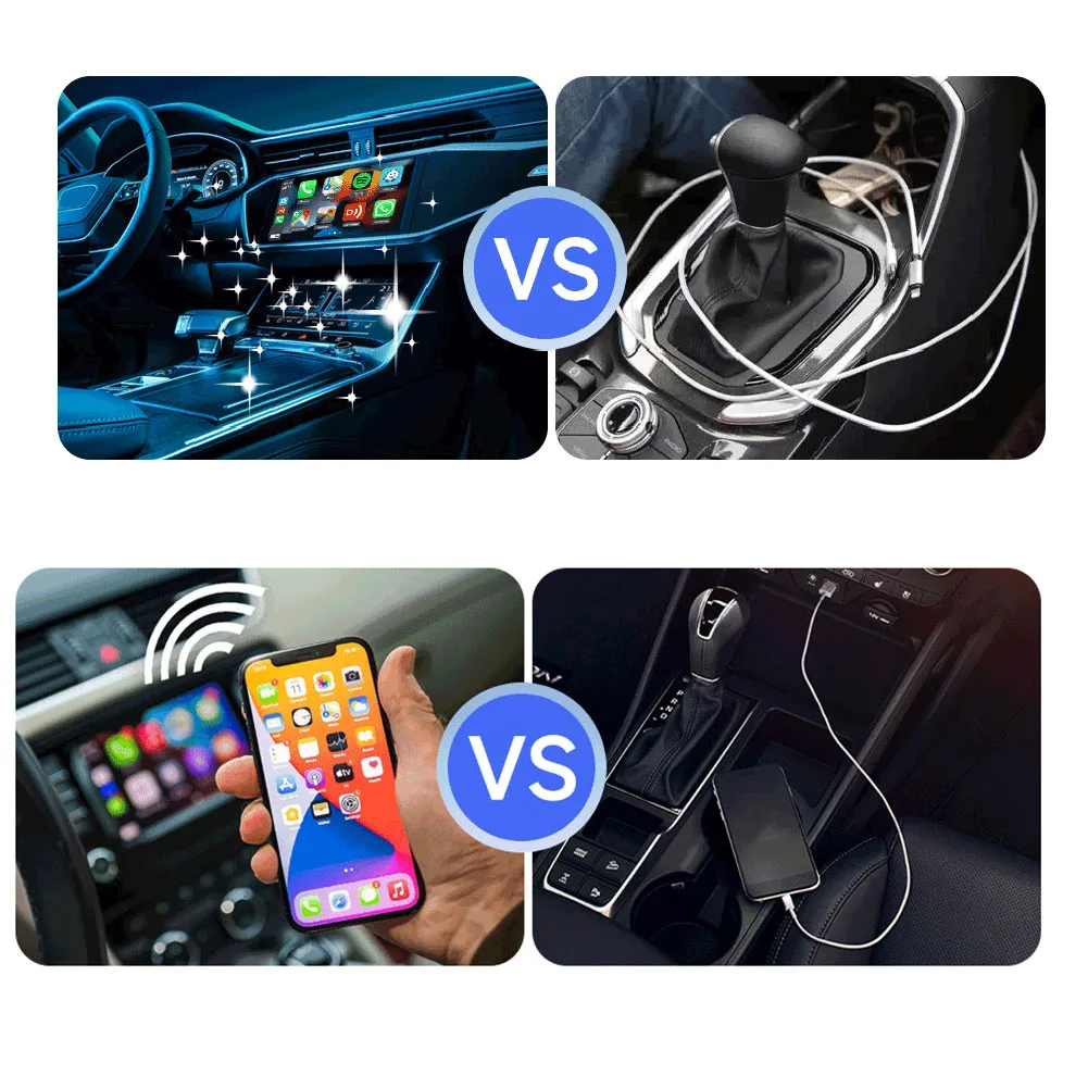 

CarlinKit 2Air CarPlay Wireless Android Auto Wireless Mini Adapter Plug Play for Toyota Mazda for VW Peugeot Skoda Haval KIA