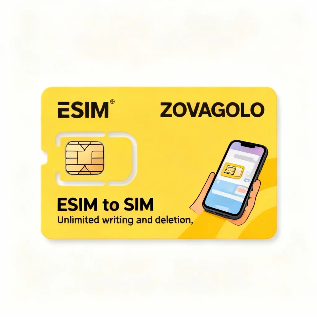 Фото Программатор ESIM в SIM-карту, считыватель карт EUICC Type-C, программируемый инструмент для физических карт ESIM, 10-15 бит, ZOVAGOLO №3