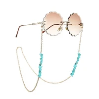 renya natural calaite irregular stone beads glasses chain mask reading sunglasses lanyard neck for women girls jewelry gift