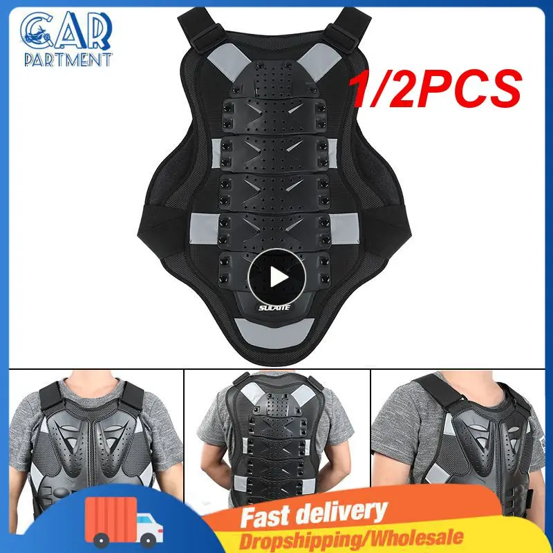 

1/2PCS Motorcycle Vest Armor Spine Chest Back Protector Motorcross Motorcycle Body Armor Back Spine Protective Gear
