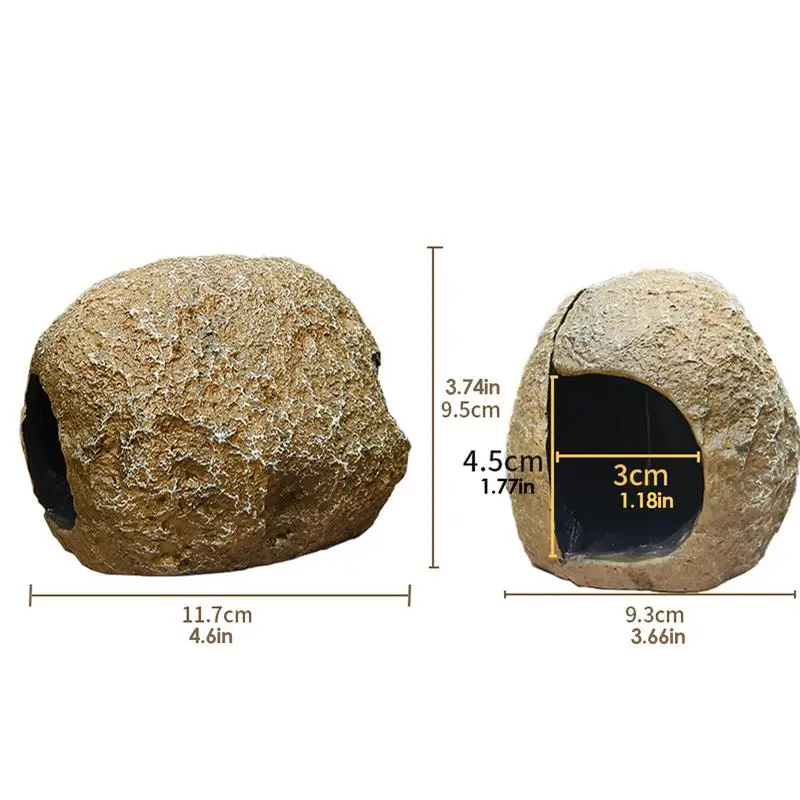 Аквариумная рыболовная шкура декоративная пещера съемный магнитный укрытие для