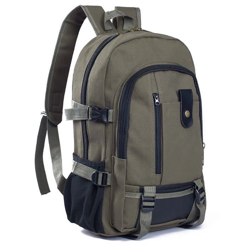 

15 Inches Casual Camping Male Backpack Laptop Backpack Hiking Large Capacity Men Travel Backpack Canvas Fashion Youth Sport Bags