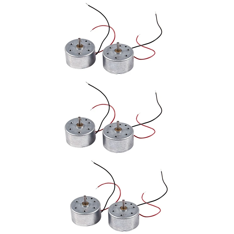 

6 шт. RC300 6000 об/мин DC 1,5-9 в Micro-Motor для CD DVD плеера