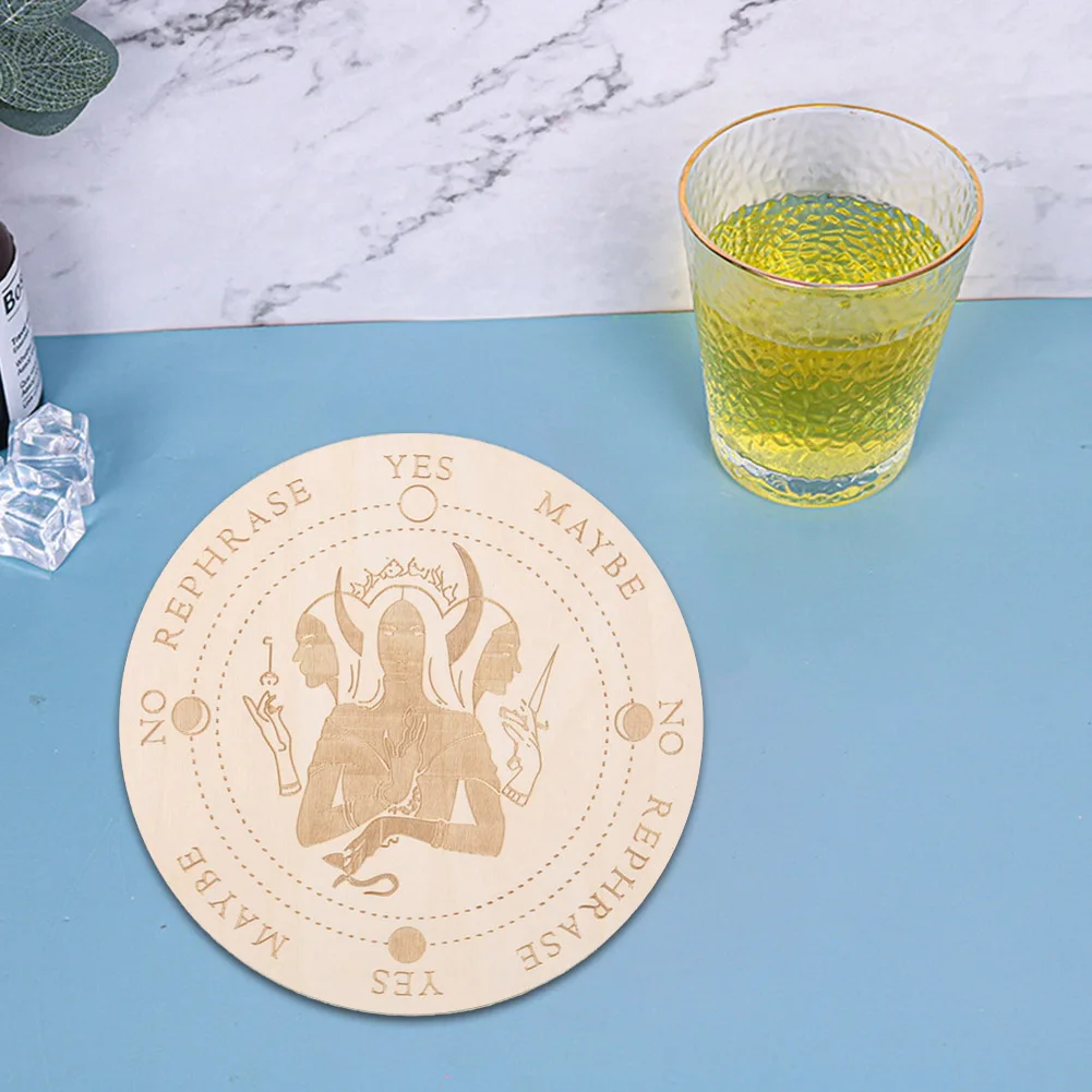 

Деревянная маятниковая доска со звездами Sun Moon Divination Message Carven Метафизические алтарные подставки настенный знак Декор ломтик деревянная осн...