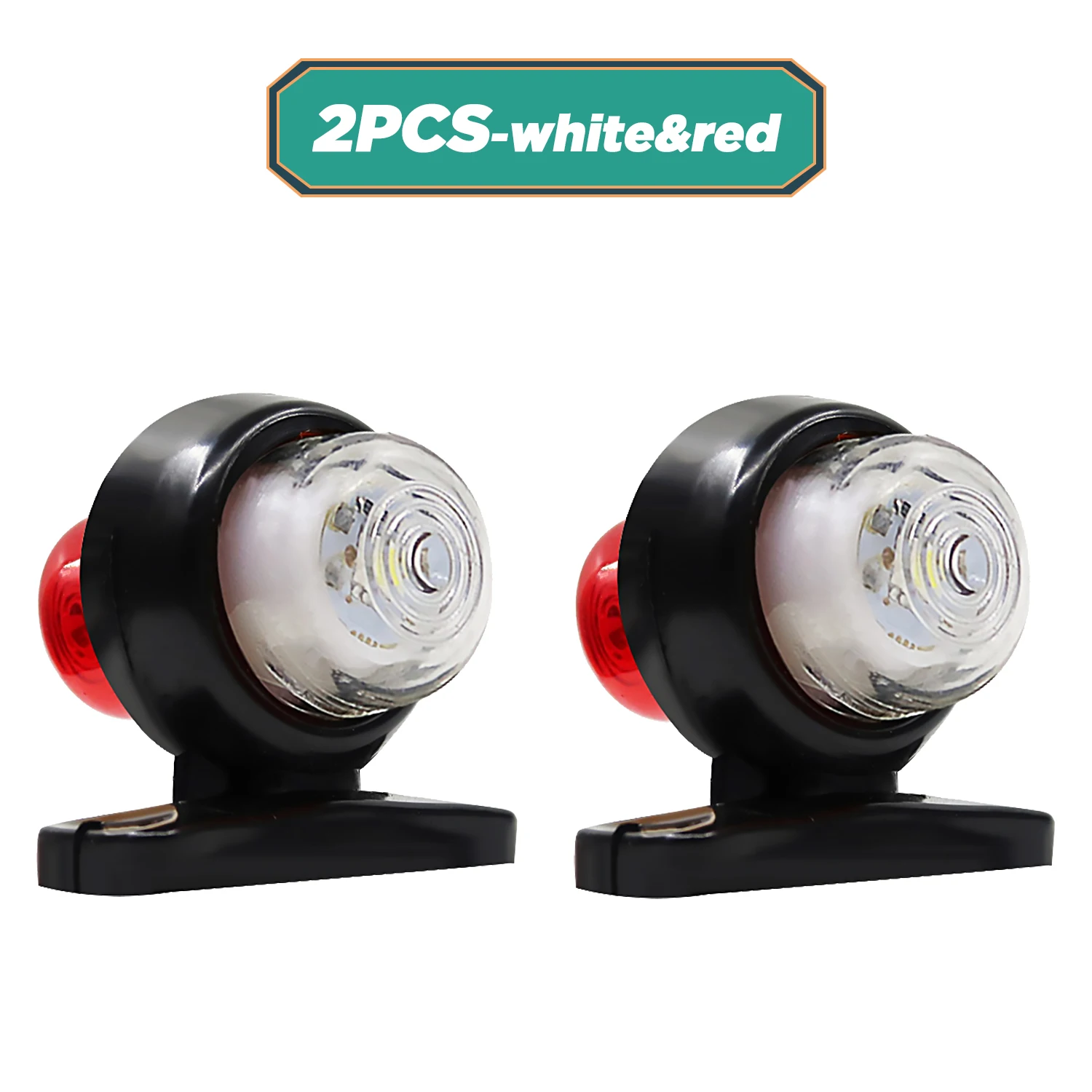 

2 Шт., Мини-универсальные Боковые Габаритные Огни, Двухсторонняя Индикаторная Лампа, Сигнальная Лампа Для Грузовика 12 В/24 В