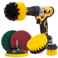 16Pcs Drill Brush Attachment Set Power Scrubber Brush Scouring and Scrub Pads Cleaner For sofa, kitchen, bathroom,Car etc.