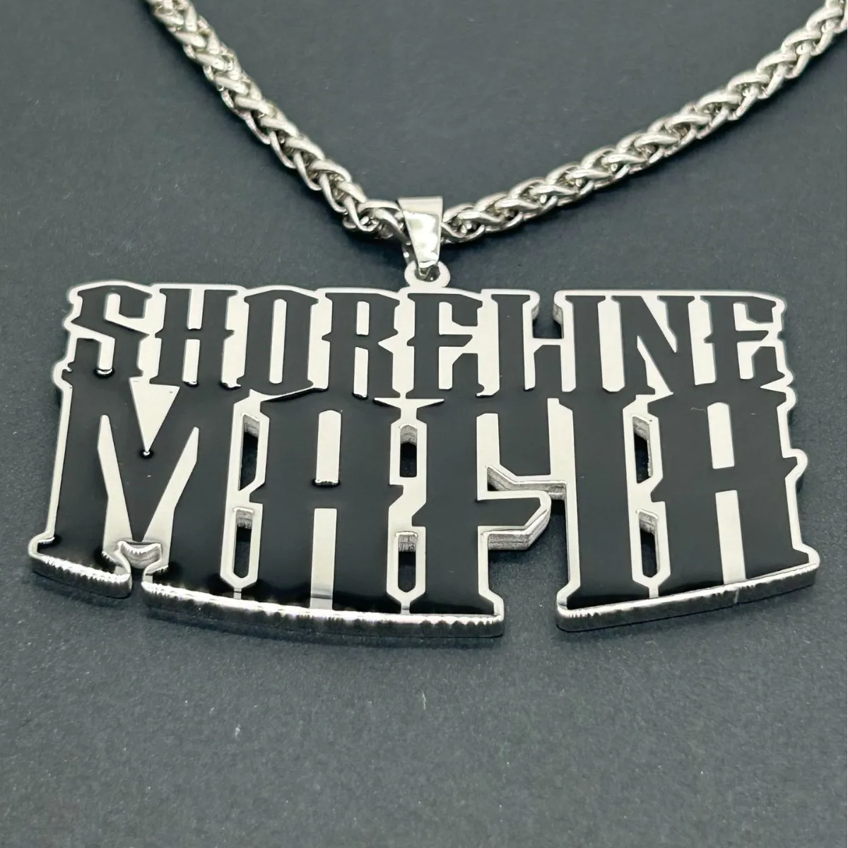 Музыкальная группа, табличка, ленты Shoreline Mafia, музыкальная подвеска, ювелирные изделия