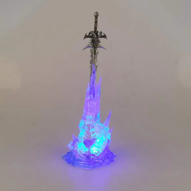 Frostmourne Sword With Led Lightin Weapon Game Action Figure Weapon Starz Pvc For Boys Gift Toys