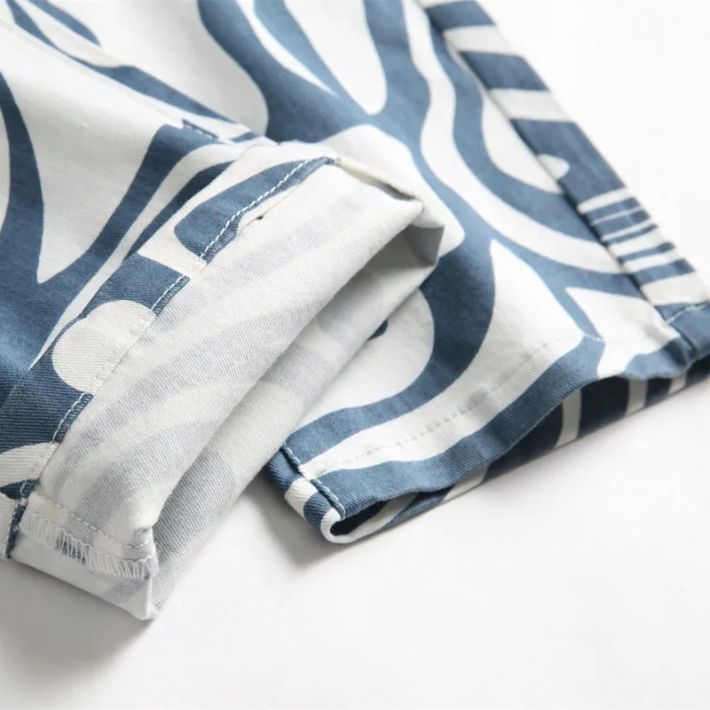 2022 New Fashion 3D Print Stretch Men Slim Jeans Long Trousers Casual Women Cotton Kpop Denim Pants Korean Clothes Moda Hombre