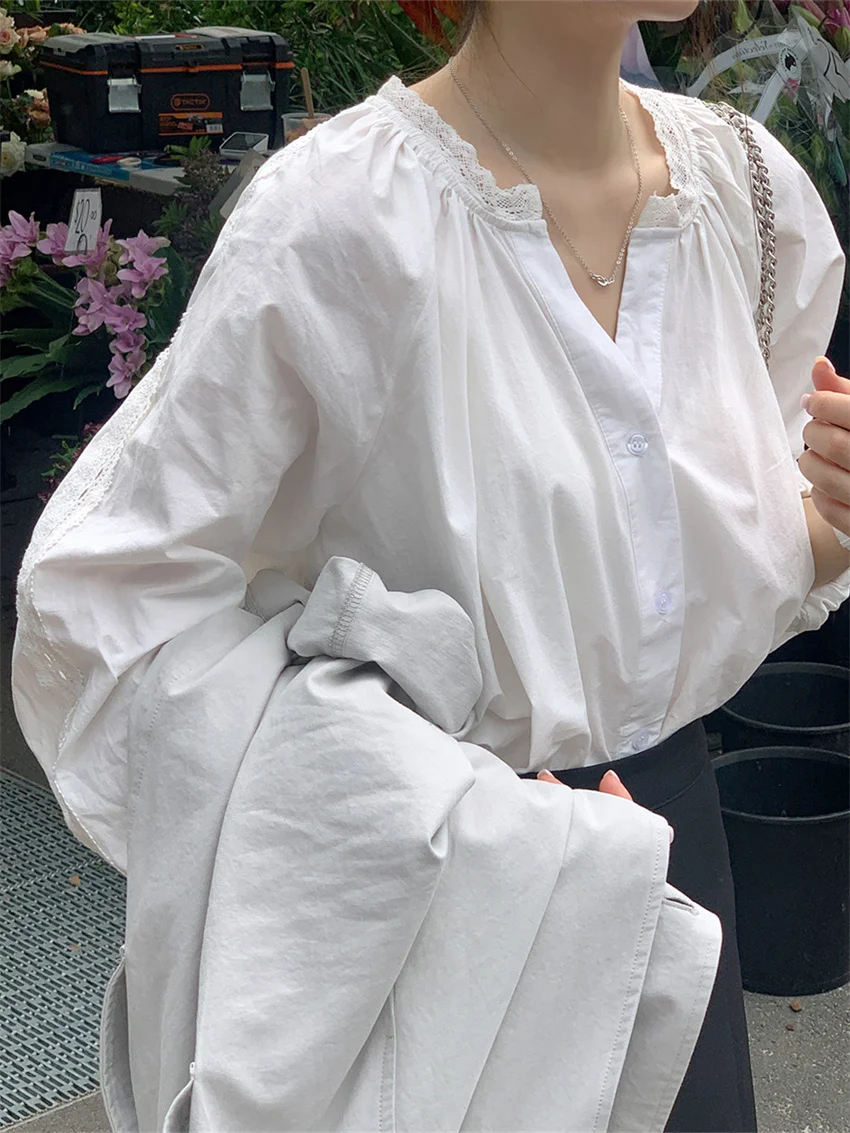 Рубашка Alien Kitty Женская с длинным рукавом элегантная нежная офисная деловая