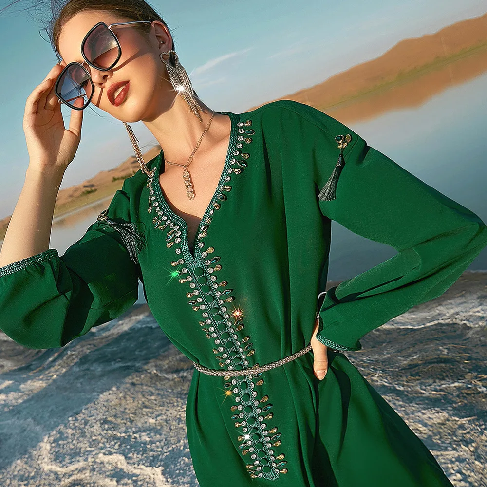 Мусульманское платье женское Caftan Marocain Свадебные турецкие платья марокканский