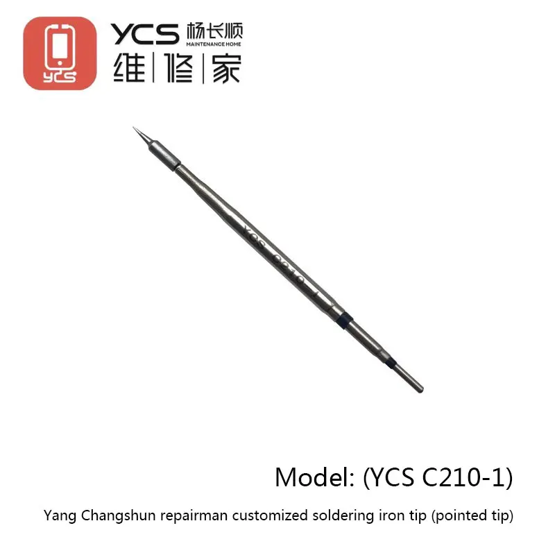 Фото Паяльные жала премиум-класса YCS C210-K Knife/C210-I Straight/C210-J 45 ° Изогнута для микропайки печатной платы BGA SMD Professional Repair №1