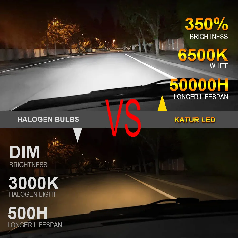 2 шт. 100 лм 6500 Вт H1