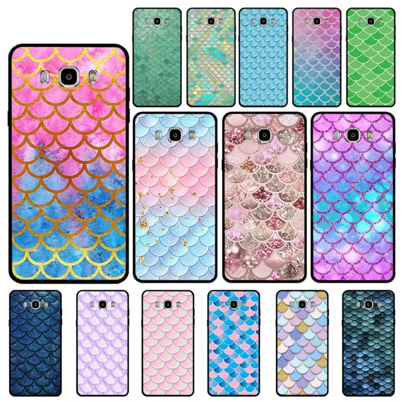 

MaiYaCa Mermaid Tail Scale Phone Case for Samsung J 4 5 6 7 8 prime plus 2018 2017 2016 J7 core