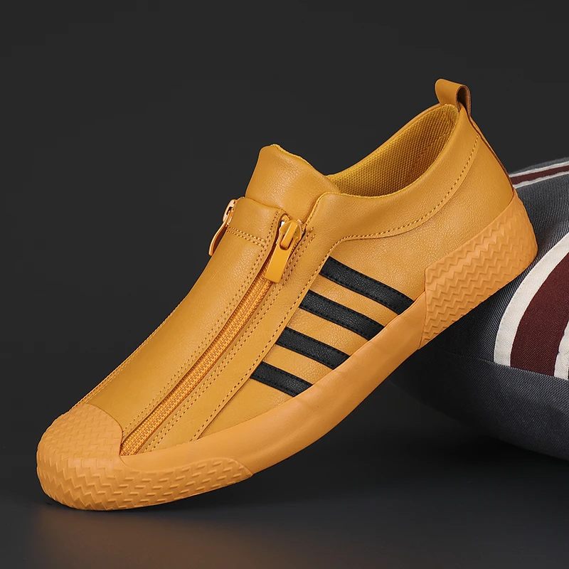 Кроссовки Valstone мужские в полоску Вулканизированная кожа микрофибра молния