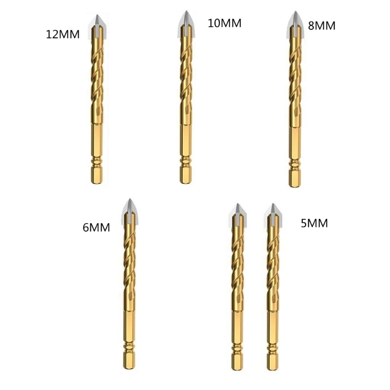 

Hex Tile Bits Glass Ceramic Concrete Hole Opener Alloy Drill 517A