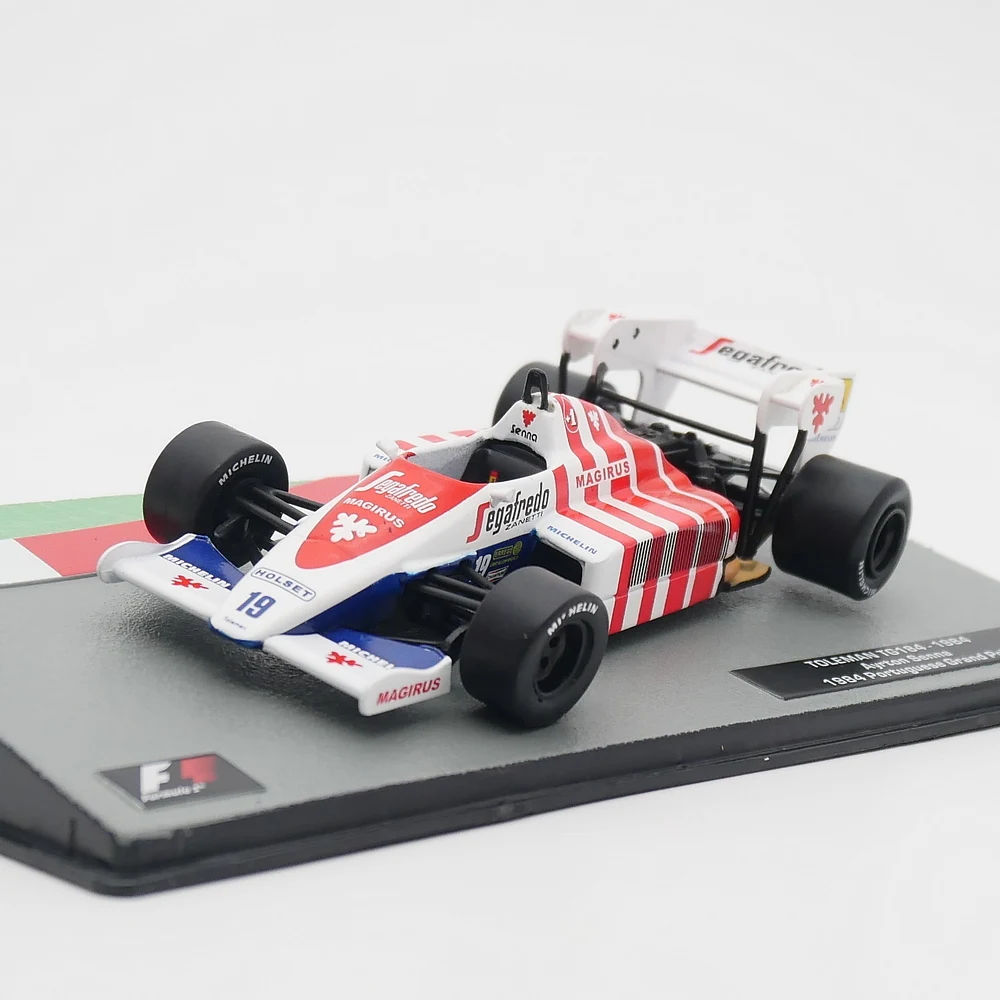 Металлическая Игрушечная модель автомобиля Ixo 1:43 Toleman TG184 1984 Серебряный Айртон Сенна