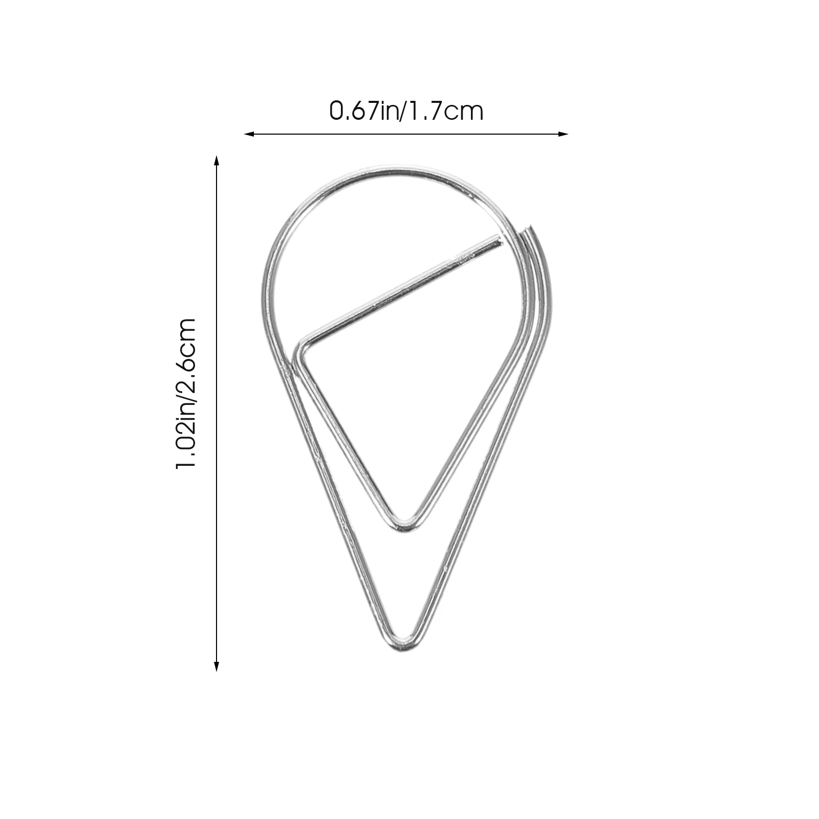 10 шт. новые скрепки для бумаг металлический настольный аксессуар милая маленькая