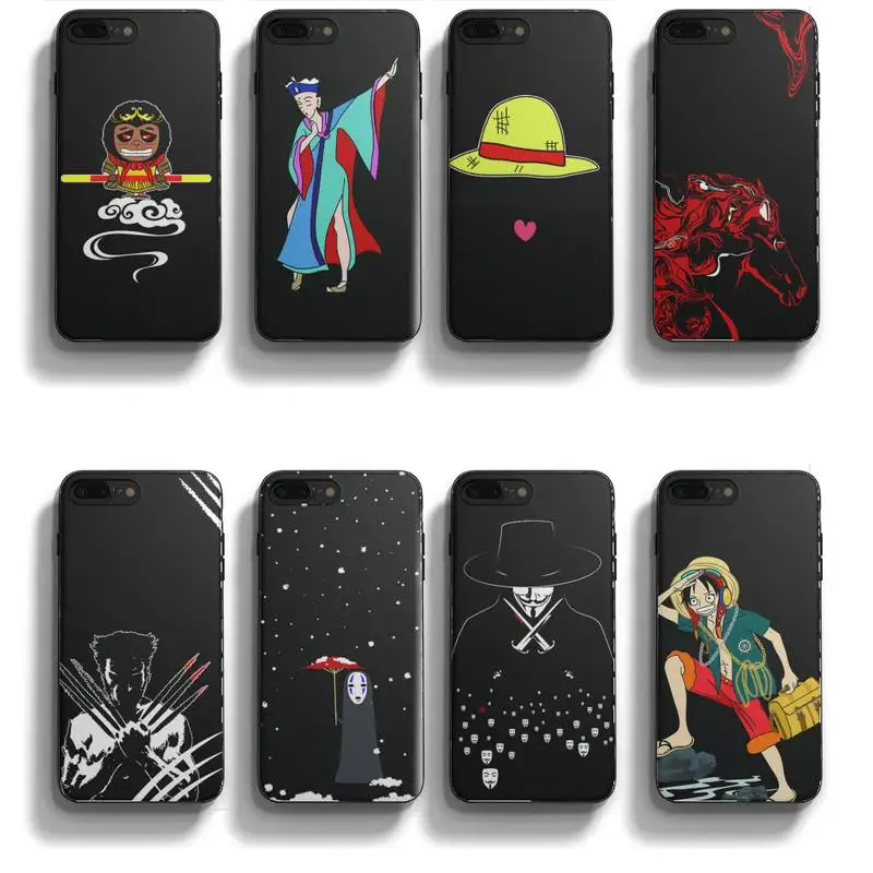 

Anime Characters Phone Case Fundas Shell Cover For Iphone 6 6s 7 8 Plus Se 2020