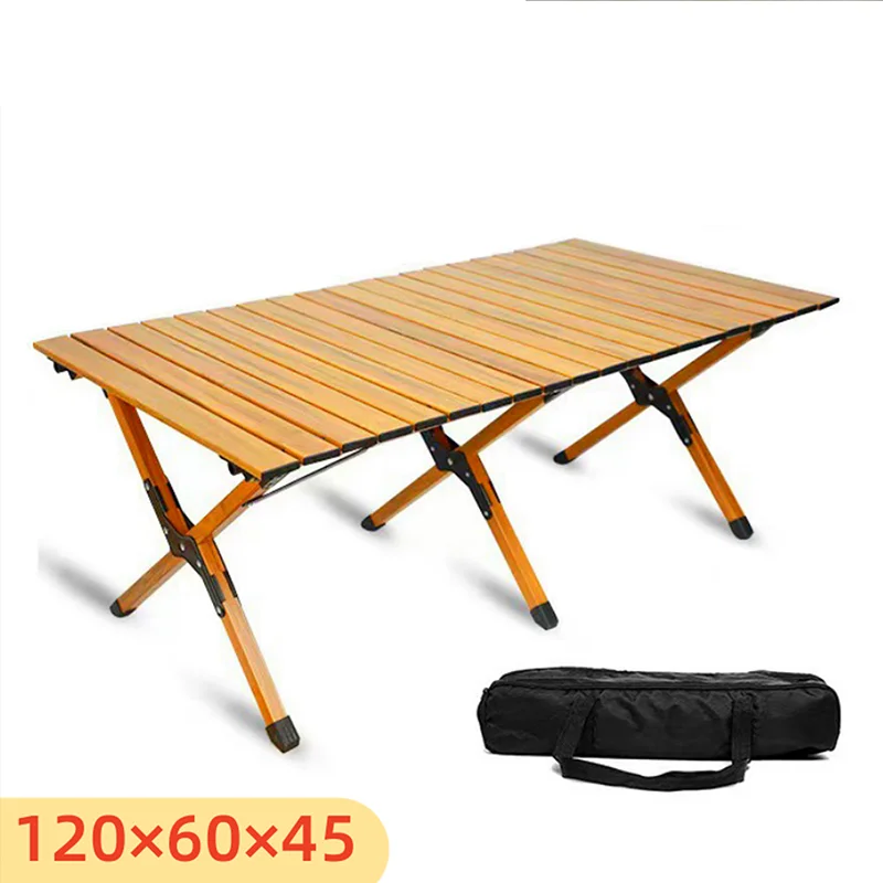 

Folding Table Aluminum Alloy Imitation Wood Table Outdoor Camping Portable Barbecue Camping Folding Table