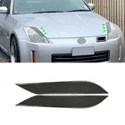 Для Nissan 350Z Z33 Coupe 2-дверная 2003 2004 2005 2006 2007 2008 Автомобильная передняя фара из углеродного волокна накладка на веко для бровей