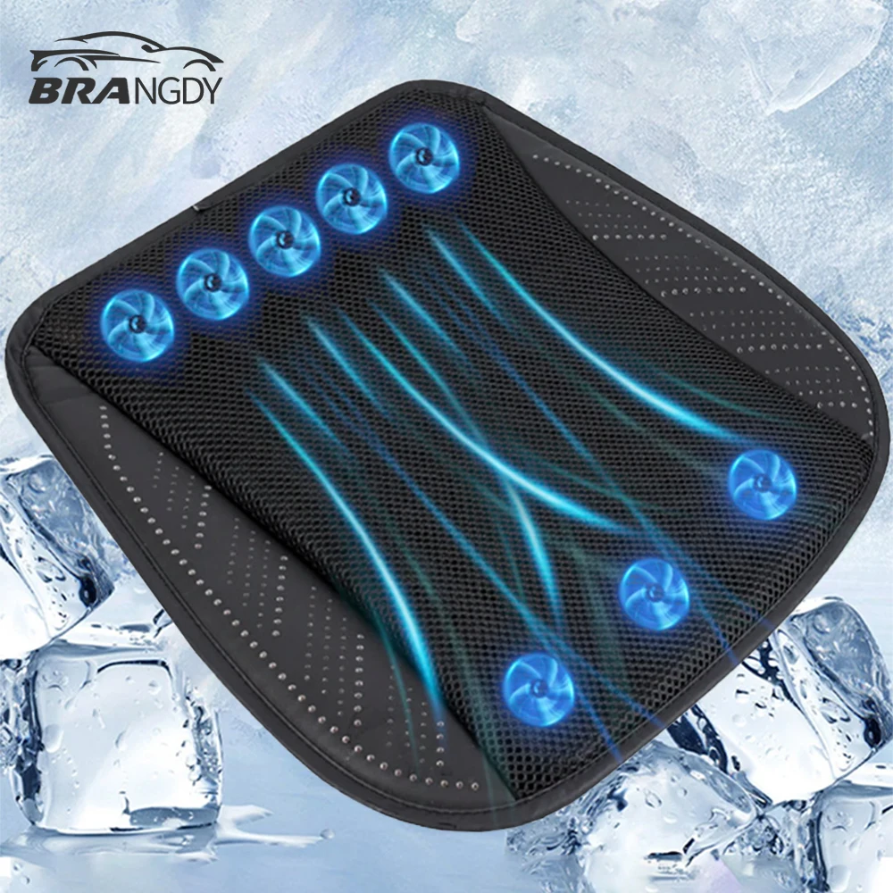 Универсальная охлаждающая Автомобильная подушка для сиденья из ледяного шелка с