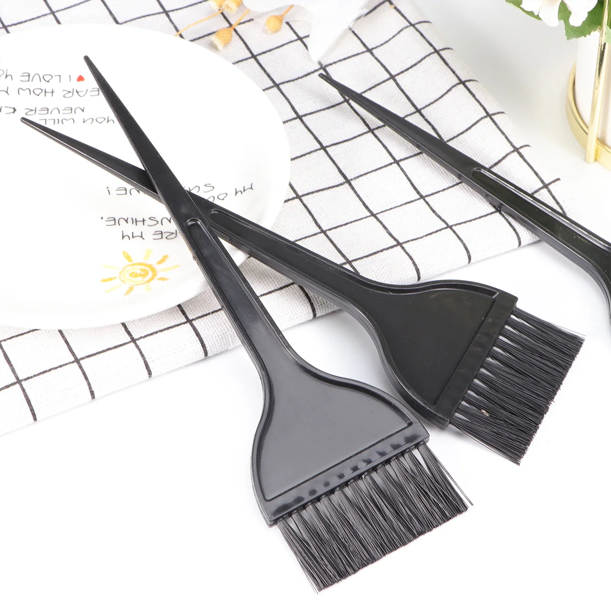 

Hair Brush Dye Applicator Coloring Salon Tint Color Comb Setbrushes Kit Dyeing Wide Tools Styling Teasingbowl Combs Highlighting