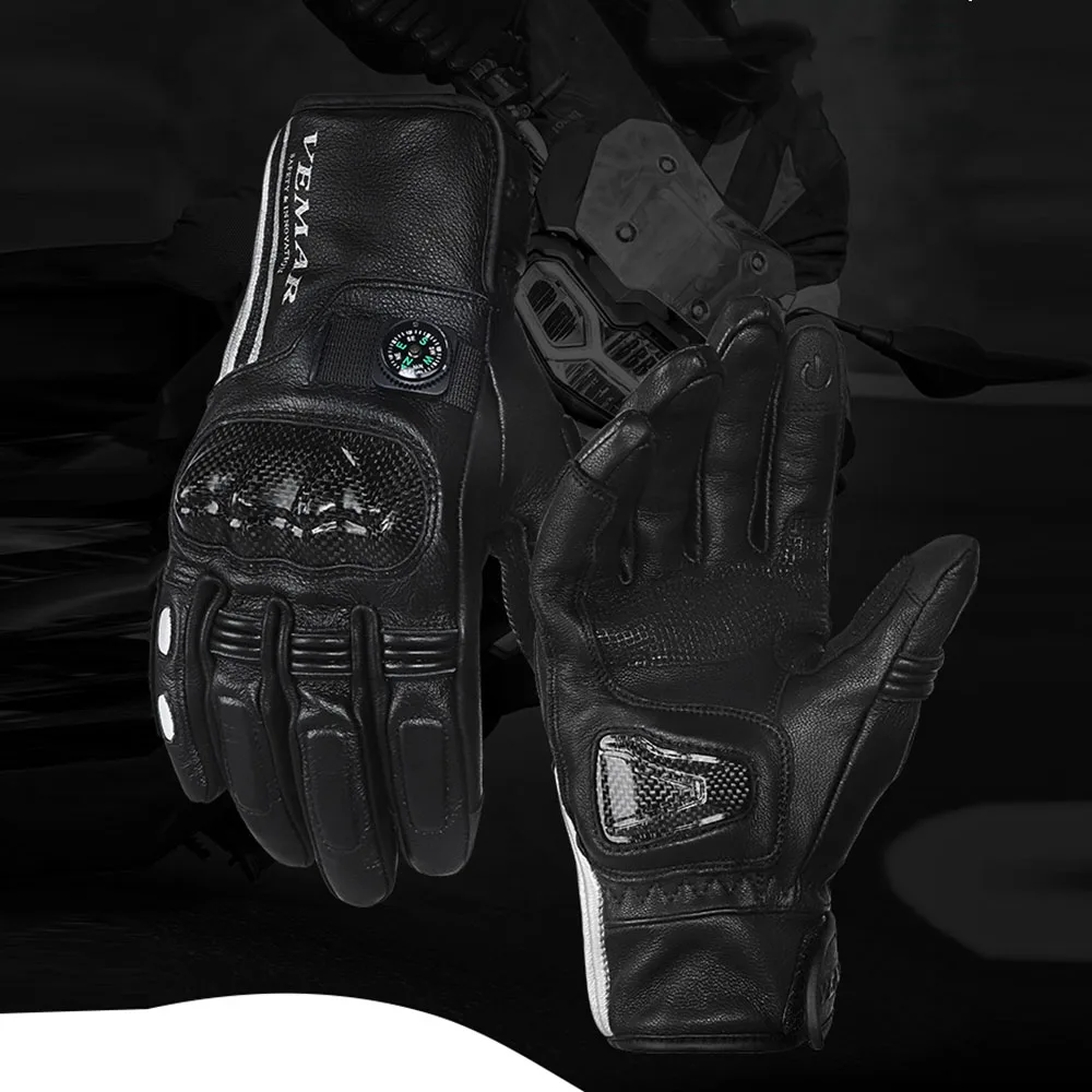 Зимние Мотоциклетные Перчатки Vemar 100% водонепроницаемые теплые мотоциклетные