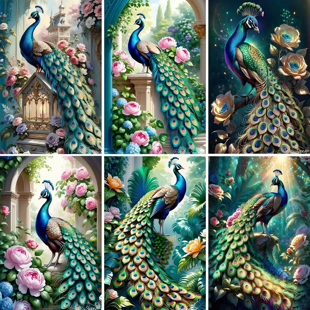 Набор для алмазной живописи Павлин