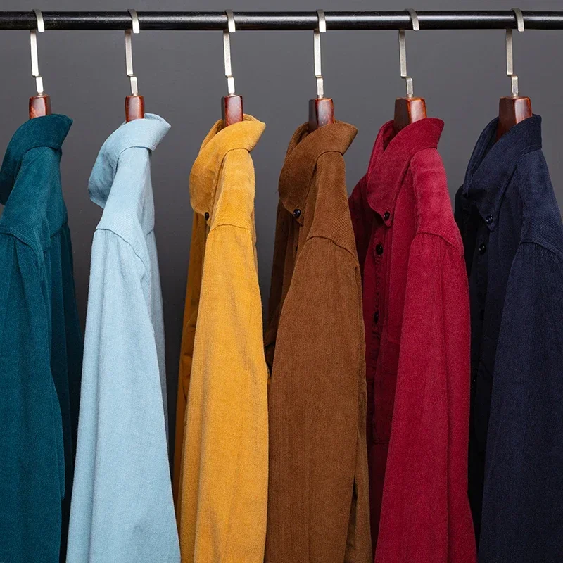 Блузка мужская Вельветовая с длинным рукавом 100% хлопок 7xl