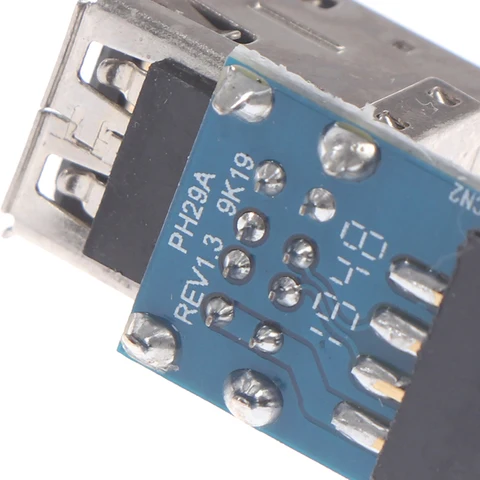 SD&HI 9-контактный разъем материнской платы USB 2.0 черный