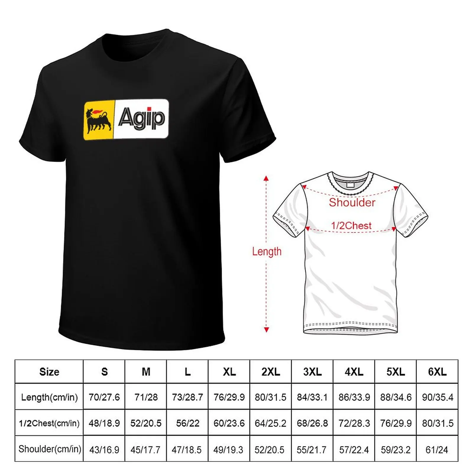 Фото Футболка с логотипом Agip, повседневная, для отдыха, с коротким рукавом. №2