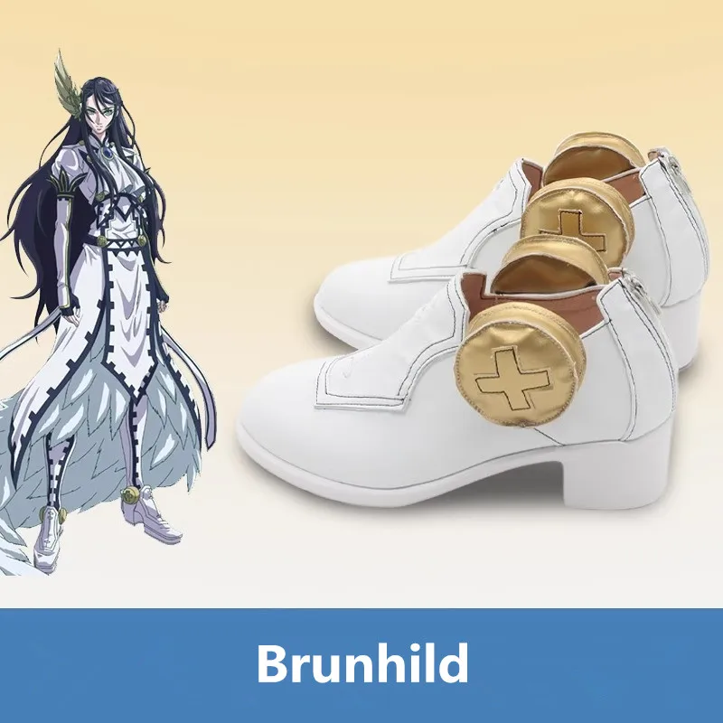 JP Anime Record of Ragnarok Brunhild Обувь для косплея Короткие сапоги ручной работы