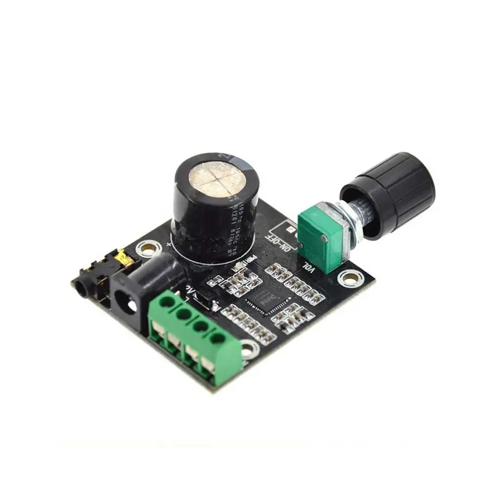 

Amplifier Board Dual Channel PAM8610 2 12V Tone Boards Digital Compact Electronic Electronically Sound Module Speaker