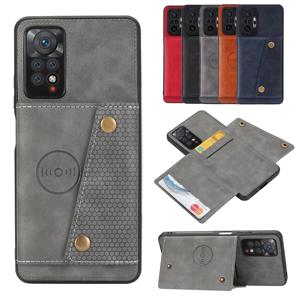 

Кожаный чехол для Xiaomi Mi 12 Pro 11 Lite 11T 10 10T 10X, футляр для карт, кошелек, задняя крышка, складная подставка, чехлы, аксессуары для телефона